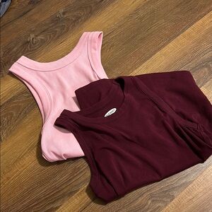 Old Navy Pink Crop Tank Top
